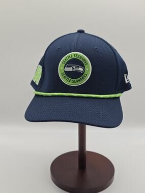 Seattle Seahawks New Era 9SEVENTY Rope Hat NFL Navy Green Adjustable Cap